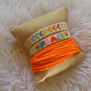 Colorful Miyuki Seed Beaded Peace Bracelet